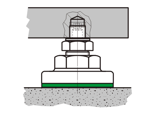 Jacmounts inserted - Mounting sketch
