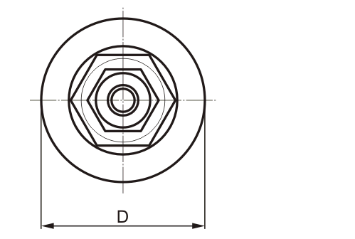 Jacmounts - Dimensioned sketch top view
