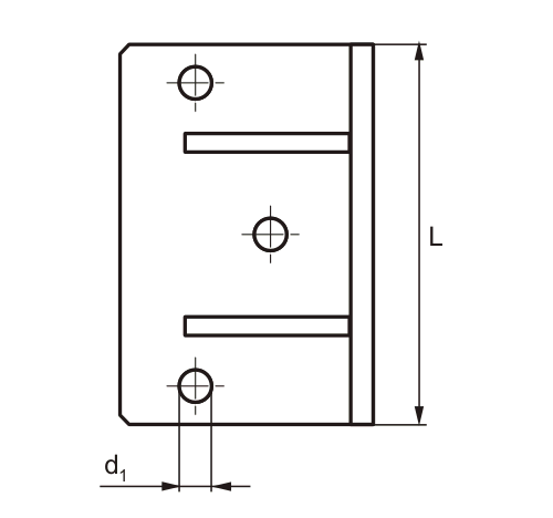 Horizontal-Abstützungen - Massskizze Draufsicht