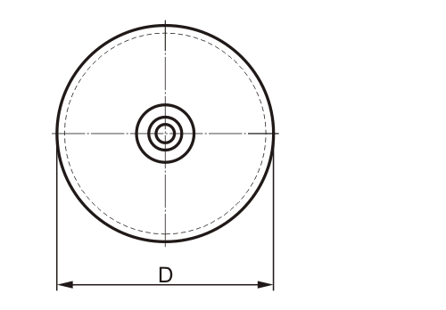 Jacmounts pat. - Dimensioned sketch top view