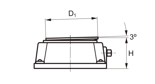 Wedgmounts QFixx - Dimensioned sketch
